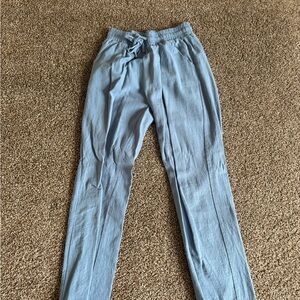 Light Blue Cotton Pants